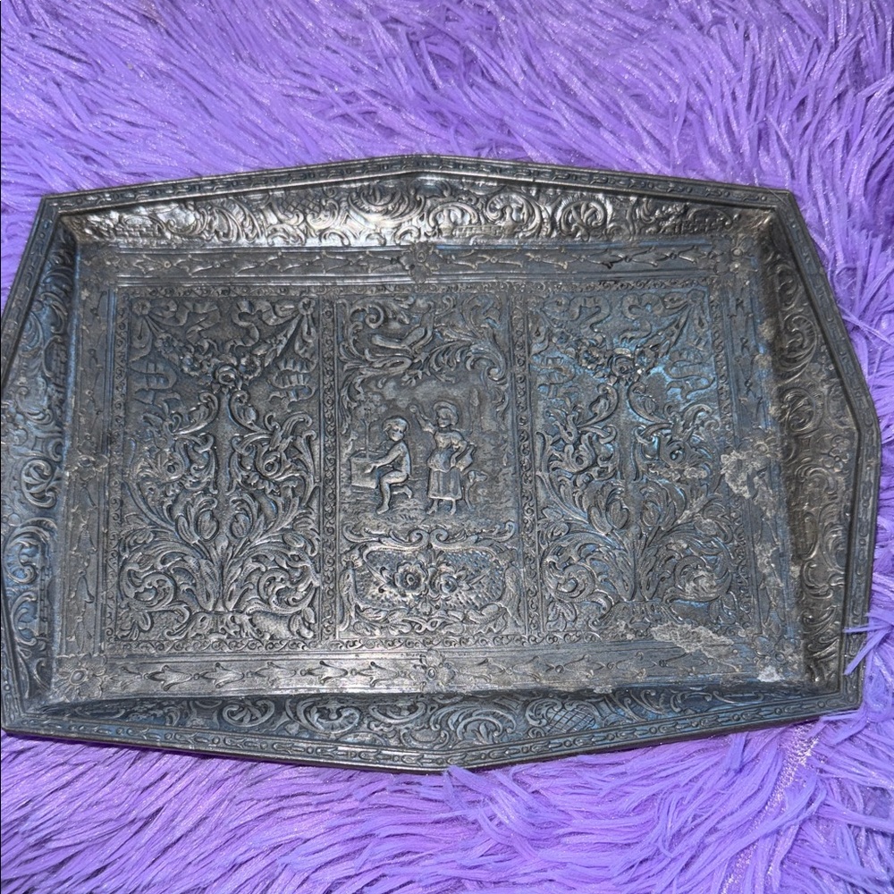 Derby Silver Plate‎ Antique tray